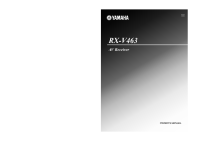 Yamaha RXV-463 - Owners Manual